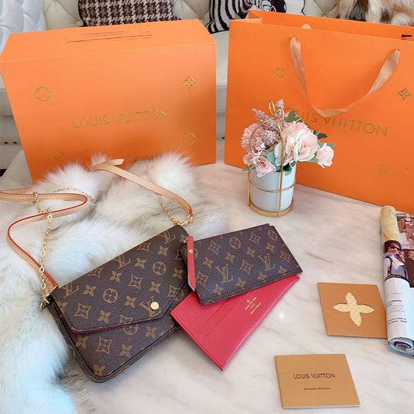 designer luxury handbags louis vuitton purses key case women shoulder chain leather brand bag 3-in-1 men wallet with box
designer luxury handbags louis vuitton purses key case women shoulder chain leather brand bag 3-in-1 men wallet with box