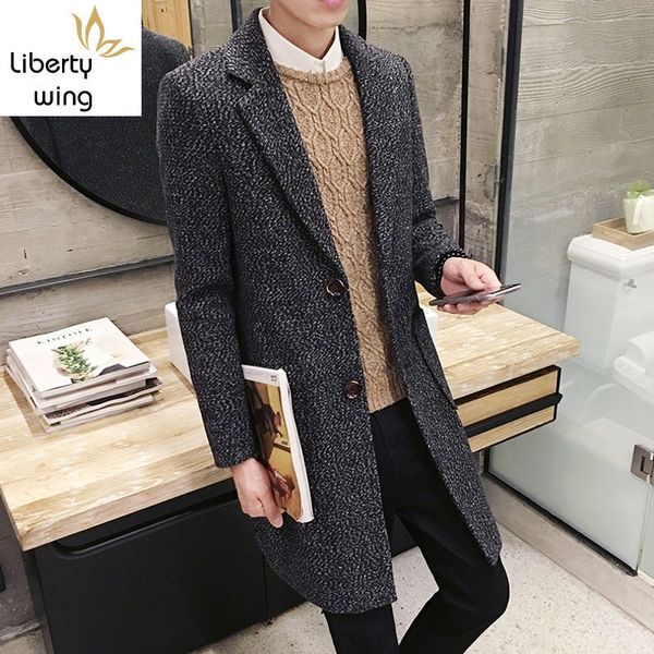 зимняя мода мужская с длинным jacket trench вскользь бизнес шерстяное пальто теплый воротник отворотом sobretudo корейский прямой slim fit ш, Black
зимняя мода мужская с длинным jacket trench вскользь бизнес шерстяное пальто теплый воротник отворотом sobretudo корейский прямой slim fit ш, Black