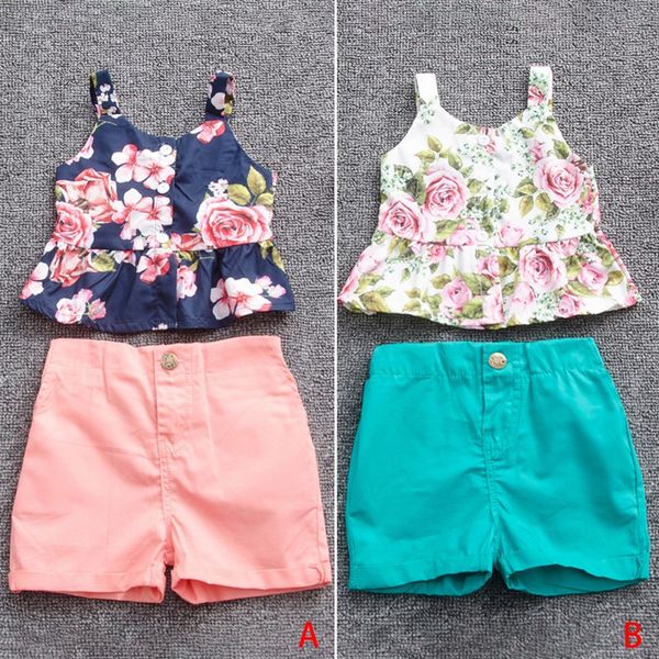 summer children baby girls casual sleeveless sling floral +solid color shorts kids girl outfits set clothes 3, White
summer children baby girls casual sleeveless sling floral +solid color shorts kids girl outfits set clothes 3, White