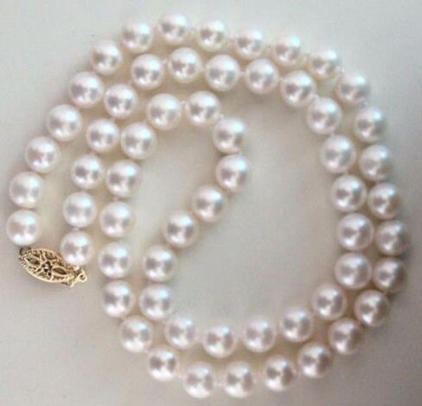 yellow gold classic natural8-9mm white south sea pearl necklace 18 inches, Silver
yellow gold classic natural8-9mm white south sea pearl necklace 18 inches, Silver