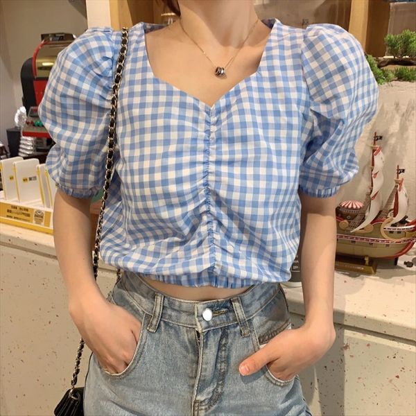 2020 women's hipster plaid slim bubble sleeve v-neck women 2020 women's hipster jacket short jacket plaid slim bubble sleeve v-nec, White
2020 women's hipster plaid slim bubble sleeve v-neck women 2020 women's hipster jacket short jacket plaid slim bubble sleeve v-nec, White