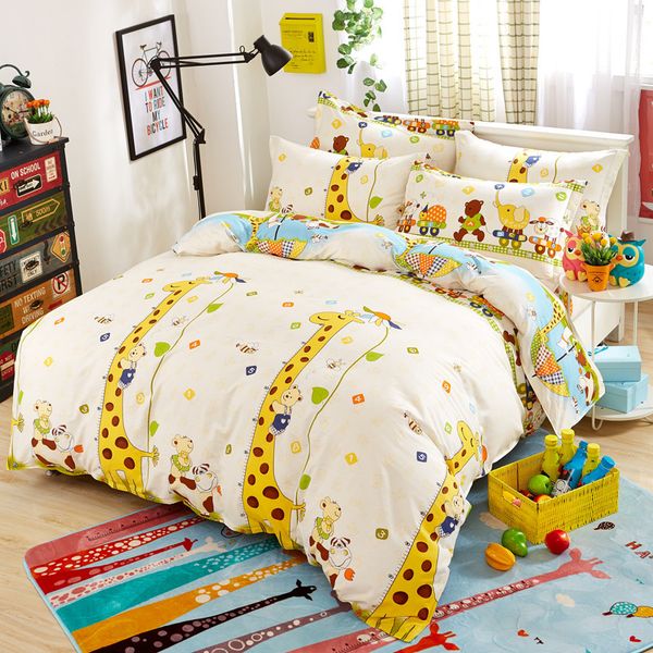 ab sides cartoon giraffe duvet cover sets for single double bed kids adults 6 sizes 100% cotton bedding sets xf641-29
ab sides cartoon giraffe duvet cover sets for single double bed kids adults 6 sizes 100% cotton bedding sets xf641-29