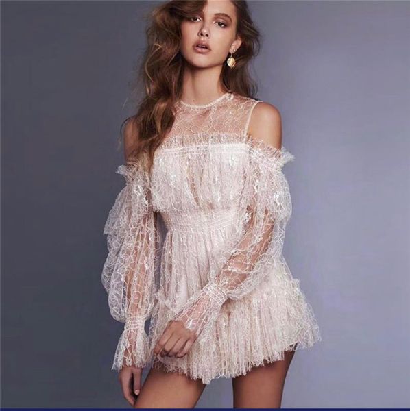 women fashion playsuits jumpsuits long sleeve mesh lace style white jumpsuits slash neck rompers, Black;white
women fashion playsuits jumpsuits long sleeve mesh lace style white jumpsuits slash neck rompers, Black;white