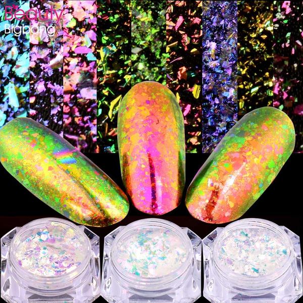 beautybigbang 0.15g nail art flakes chameleon glitter chrome nail powder holographic pigment accessories decoration sequins, Silver;gold
beautybigbang 0.15g nail art flakes chameleon glitter chrome nail powder holographic pigment accessories decoration sequins, Silver;gold