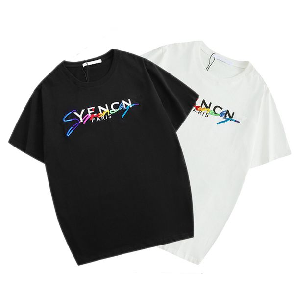 men's designer t-shirts short sleeve summer brand fashion t-shirt with letter embroidery 2colors wholesale men clothes, White;black
men's designer t-shirts short sleeve summer brand fashion t-shirt with letter embroidery 2colors wholesale men clothes, White;black
