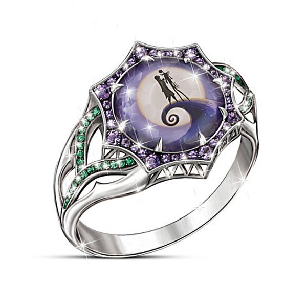 on christmas eve new creative magic color diamond ring european and american crystal ring valentine, Silver
on christmas eve new creative magic color diamond ring european and american crystal ring valentine, Silver