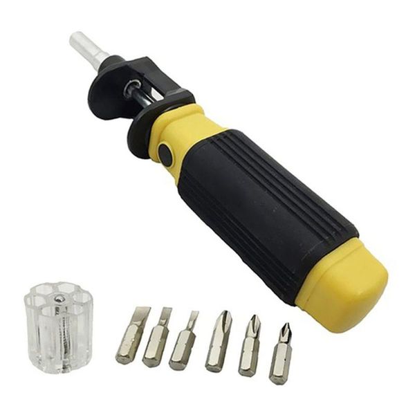 6 in 1 screwdriver precision 360 rotatable adjustable multifunction portable screwdriver flexible bit diy repair hand tool
6 in 1 screwdriver precision 360 rotatable adjustable multifunction portable screwdriver flexible bit diy repair hand tool