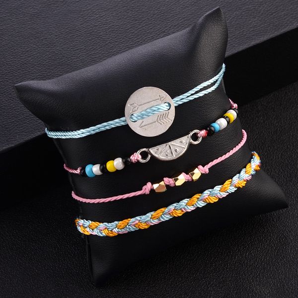 vintage natural weaving arrow watermelon round multilayer bracelet jewelry gift f708, Black
vintage natural weaving arrow watermelon round multilayer bracelet jewelry gift f708, Black