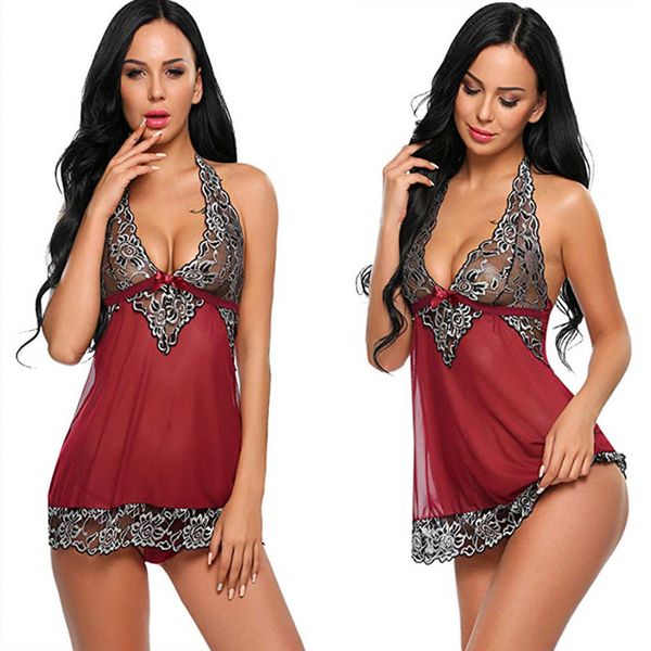 women's sleepwear womens lingerie plus size v-neck underwear summer sleeveless lacy night dress nightwear camisole, Black;red
women's sleepwear womens lingerie plus size v-neck underwear summer sleeveless lacy night dress nightwear camisole, Black;red