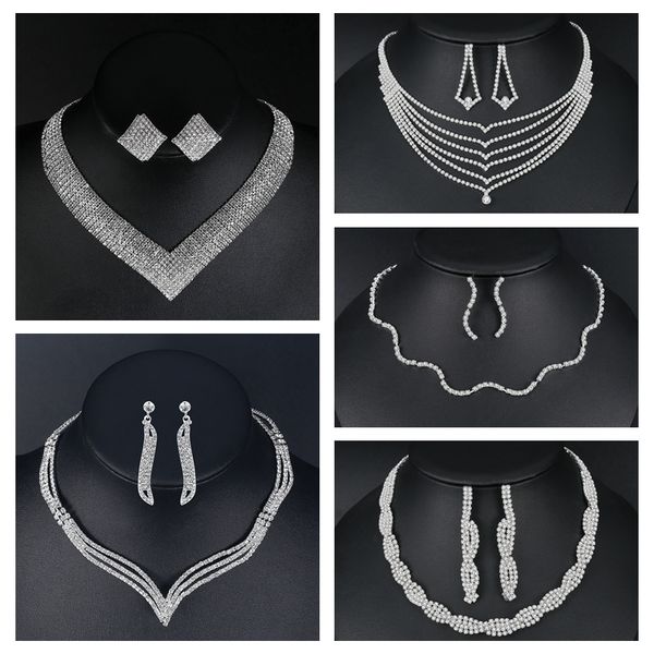 mecresh crystal bridal wedding jewelry sets necklace african beads silver color rhinestone womensets engagement
mecresh crystal bridal wedding jewelry sets necklace african beads silver color rhinestone womensets engagement