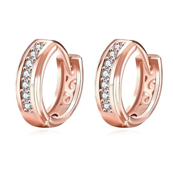 vintage rose gold color hoop women earrings with cz stone for ladies small circle ear party fashion jewelry accessories gift, Golden
vintage rose gold color hoop women earrings with cz stone for ladies small circle ear party fashion jewelry accessories gift, Golden