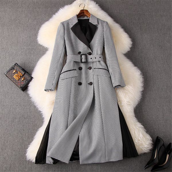 2019 autumn winter fashion trench coat feminino full sleeve turn down neck plaid print women long coats windbreaker outerwear, Tan;black
2019 autumn winter fashion trench coat feminino full sleeve turn down neck plaid print women long coats windbreaker outerwear, Tan;black