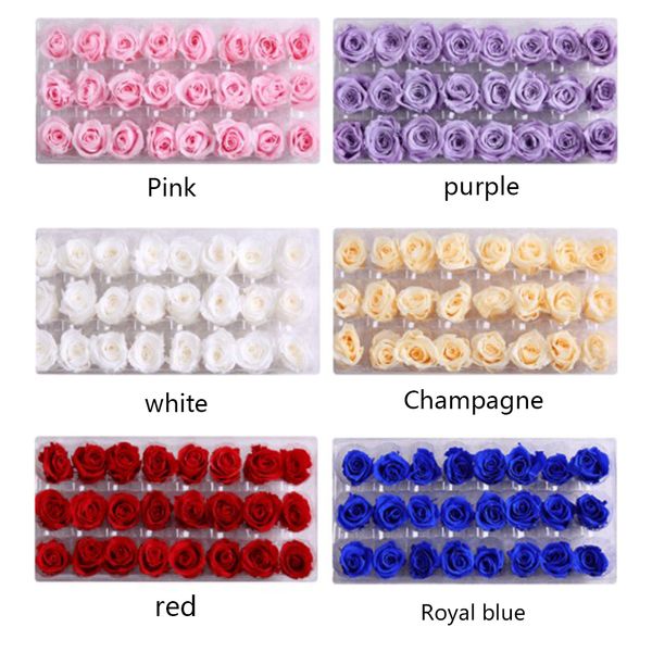24pcs/box preserved dried flowers immortal real rose flower mothers day eternal life flower material gift box wedding decoration
24pcs/box preserved dried flowers immortal real rose flower mothers day eternal life flower material gift box wedding decoration
