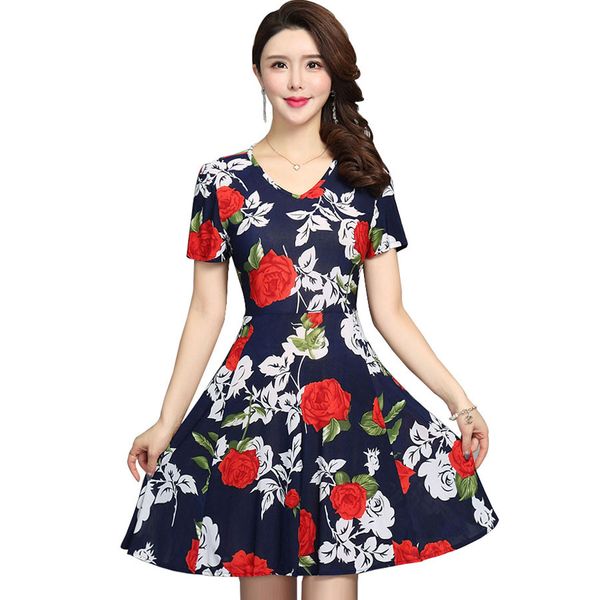 5xl plus size summer dress 2019 casual a-line vintage print dress women short sleeve v neck mini dresses elegant vestidos, Black;gray
5xl plus size summer dress 2019 casual a-line vintage print dress women short sleeve v neck mini dresses elegant vestidos, Black;gray