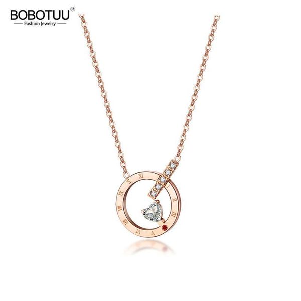 bobotuu trendy roman numerals crystal heart pendant necklaces stainless steel chain link choker necklace for girl bogx1560, Silver
bobotuu trendy roman numerals crystal heart pendant necklaces stainless steel chain link choker necklace for girl bogx1560, Silver