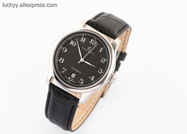 simple watches for man automatic self-wind movement show at back black dial and leather strap wristwatches casual mens watches, Slivery;brown
simple watches for man automatic self-wind movement show at back black dial and leather strap wristwatches casual mens watches, Slivery;brown