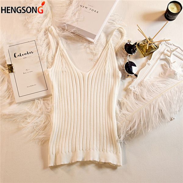 women's tanks & camis gaoke 2021 women knitted crop solid color wild sleeveless bottoming vest camisole 5 717956, White
women's tanks & camis gaoke 2021 women knitted crop solid color wild sleeveless bottoming vest camisole 5 717956, White