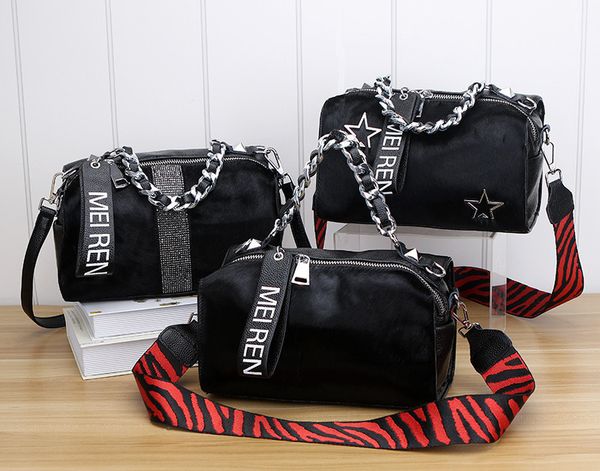women leather handbags horse hair boston bag diamond bucket fur bag vintage chain shoulder flap messenger bags brand t200322
women leather handbags horse hair boston bag diamond bucket fur bag vintage chain shoulder flap messenger bags brand t200322