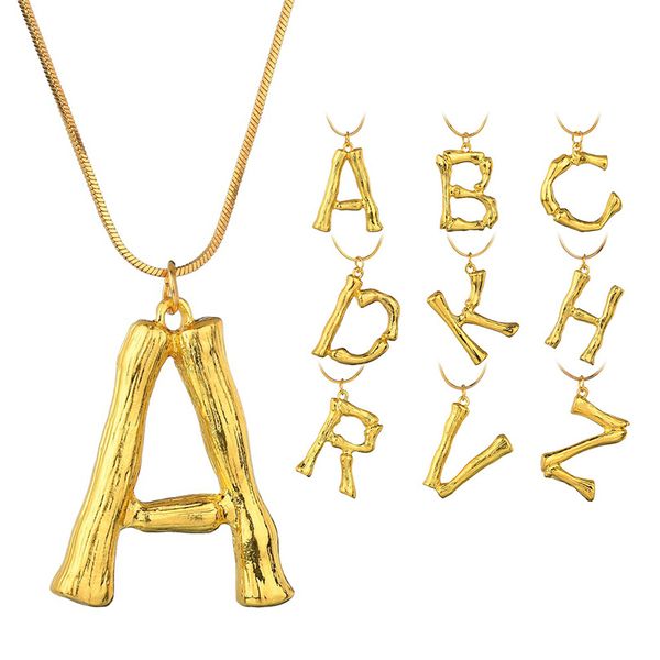 продажа золота металл bamboo 26 алфавитом a-z минималистский initial ожерелье мода twist цепи ожерелье ювелирные изделия, Silver 
продажа золота металл bamboo 26 алфавитом a-z минималистский initial ожерелье мода twist цепи ожерелье ювелирные изделия, Silver