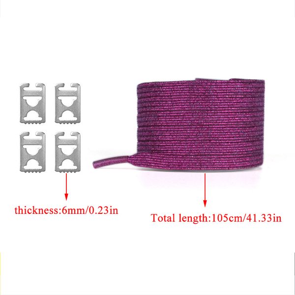 1 pair no tie buckle shoelaces gold silver pearlescent colorful candy stretch lazy shoelaces for sneakers women men's shoe laces, White;pink
1 pair no tie buckle shoelaces gold silver pearlescent colorful candy stretch lazy shoelaces for sneakers women men's shoe laces, White;pink
