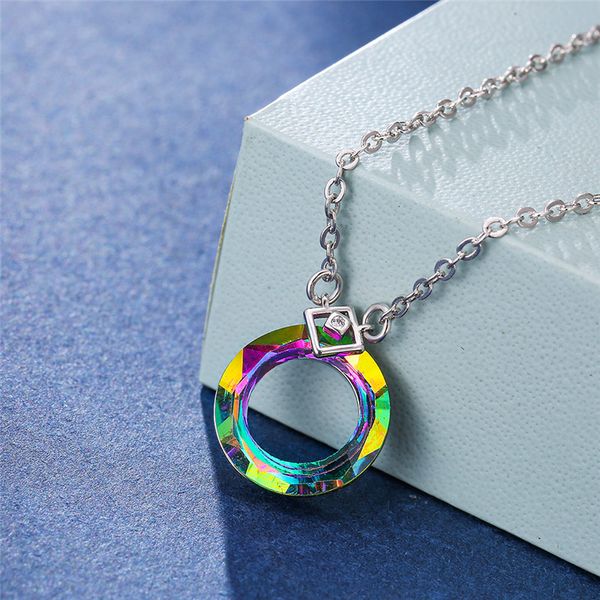 charm female crystal rainbow stone necklace cute fashion wedding jewelry 925 silver choker necklaces for women
charm female crystal rainbow stone necklace cute fashion wedding jewelry 925 silver choker necklaces for women