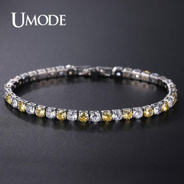 umode fashion new 4mm 0.25ct round zircon crystal tennis bracelets for womem men cz jewelry pulseras mujer moda 2019 aub0097h, Black
umode fashion new 4mm 0.25ct round zircon crystal tennis bracelets for womem men cz jewelry pulseras mujer moda 2019 aub0097h, Black