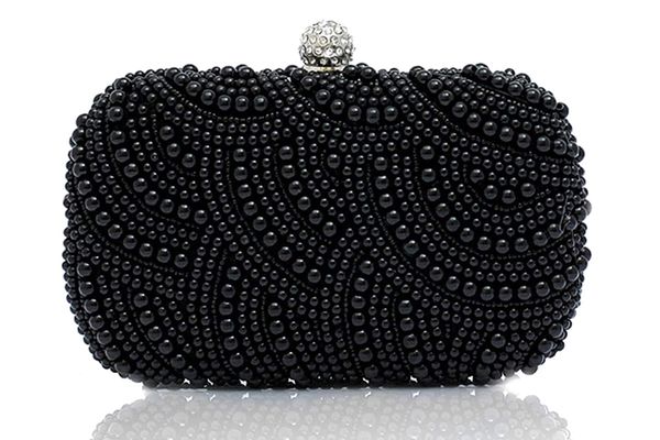 fashion clutch bead clutch bridal bag under arm bag party wedding evening bag, black
fashion clutch bead clutch bridal bag under arm bag party wedding evening bag, black