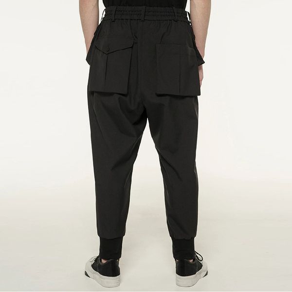 27-46 new 2019 men's clothing gd hair stylist fashion foot thread harem pants pocket decoration plus size costumes, Black
27-46 new 2019 men's clothing gd hair stylist fashion foot thread harem pants pocket decoration plus size costumes, Black