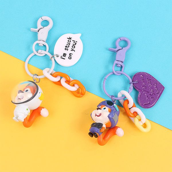 2019 Hot New Luxury cute 3D astronaut squirrel cartoon love keychain silicone For Or Women
2019 Hot New Luxury cute 3D astronaut squirrel cartoon love keychain silicone For Or Women