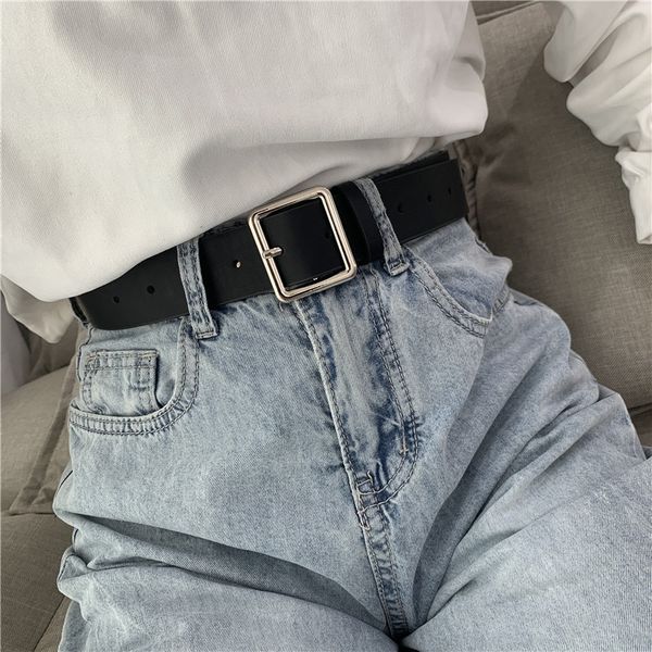 square buckle student's women's all-match belt women's fashion belt, Black;brown
square buckle student's women's all-match belt women's fashion belt, Black;brown
