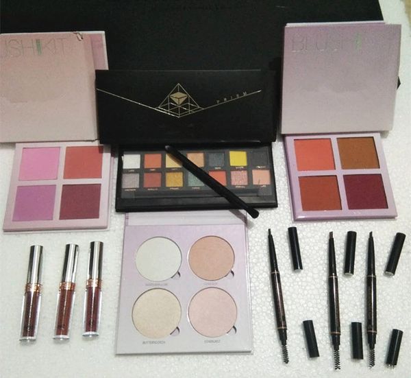 in stock makeup set beauty lipstick eyeshadow glow highlighter blush eyebrow pencil full box christmas gift dhl shipping 
in stock makeup set beauty lipstick eyeshadow glow highlighter blush eyebrow pencil full box christmas gift dhl shipping