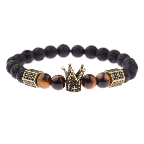 luxurious cz gold crown cube copper bracelet homme lava bracelet men 2020 handmade elastic bracelets for women, Black
luxurious cz gold crown cube copper bracelet homme lava bracelet men 2020 handmade elastic bracelets for women, Black