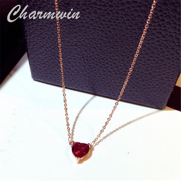 charmwin new fashion simple short necklaces women clavicle necklaces red rhinestone heart pendant women pn0360, Silver
charmwin new fashion simple short necklaces women clavicle necklaces red rhinestone heart pendant women pn0360, Silver