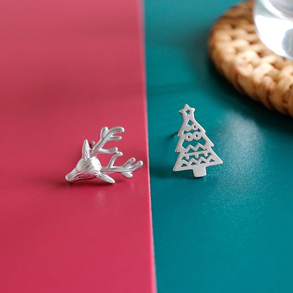 fine jewelry 925 silver stud earrings for women,small mini elk hollow christmas tree earrings,pure color,party gifts accessories, Golden;silver
fine jewelry 925 silver stud earrings for women,small mini elk hollow christmas tree earrings,pure color,party gifts accessories, Golden;silver