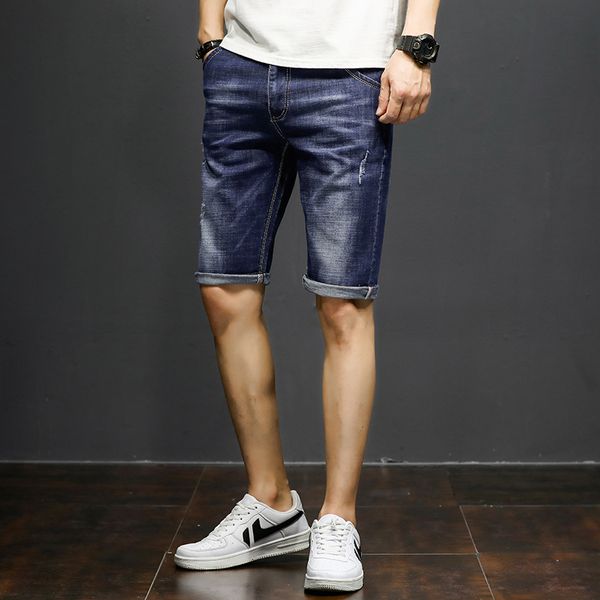 summer new business models stretch slim shorts men's plus size cotton stretch knee length casual denim shorts size 28-36, Blue
summer new business models stretch slim shorts men's plus size cotton stretch knee length casual denim shorts size 28-36, Blue