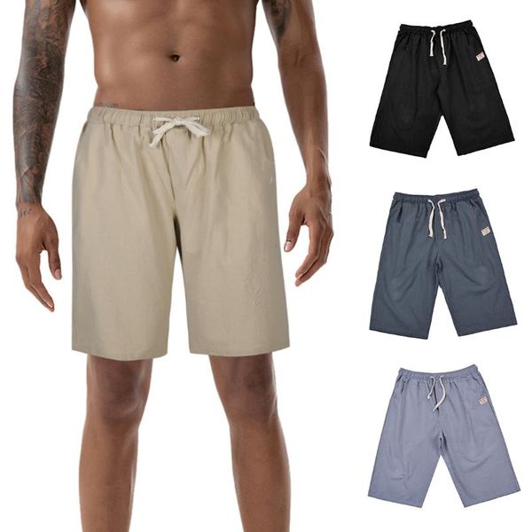 men's shorts beach men summer casual solid color drawstring elastic waist mens clothing, White;black
men's shorts beach men summer casual solid color drawstring elastic waist mens clothing, White;black