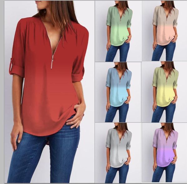 2020 spring women blouses zipper beboho ruffles long full sleeve vintage casual chiffon big large pluse sizes shirts, White
2020 spring women blouses zipper beboho ruffles long full sleeve vintage casual chiffon big large pluse sizes shirts, White