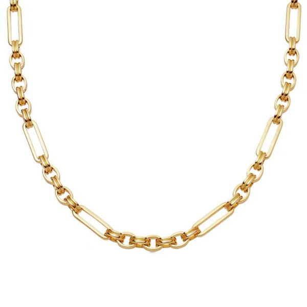 2020 fashion necklace copper gold necklace jewelry europe and america ins all metal cool wind interlocking clavicle chain hip hop jewelry, Silver
2020 fashion necklace copper gold necklace jewelry europe and america ins all metal cool wind interlocking clavicle chain hip hop jewelry, Silver