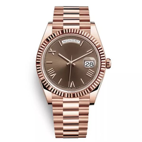 yellow rose gold watch mens women luxury watch president automatic designer watches mechanical roma dial wristwatch reloj, Slivery;brown
yellow rose gold watch mens women luxury watch president automatic designer watches mechanical roma dial wristwatch reloj, Slivery;brown