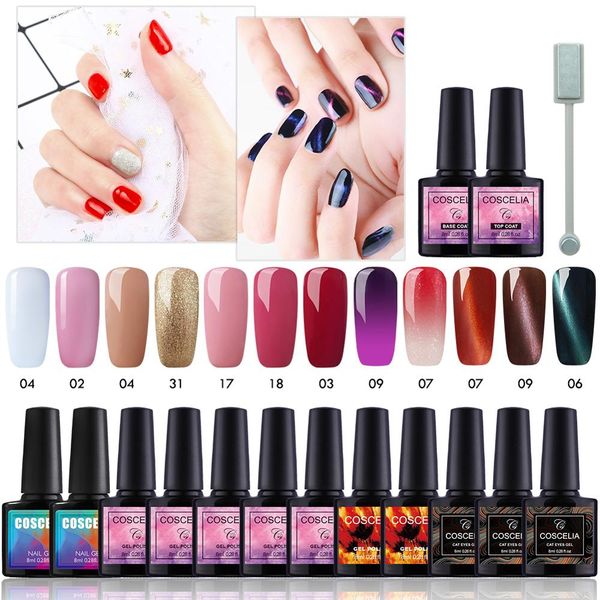 coscelia temperature color change gel nail polish cat eye nail gel design salon magnet soak off polish various kit
coscelia temperature color change gel nail polish cat eye nail gel design salon magnet soak off polish various kit