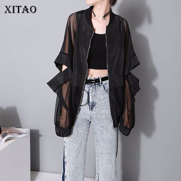 xitao semipermeable thin black jacket sunscreen hollow out patchwork women clothes 2019 coat fashion autumn zll4147, Black;brown
xitao semipermeable thin black jacket sunscreen hollow out patchwork women clothes 2019 coat fashion autumn zll4147, Black;brown