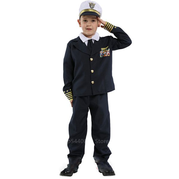 пилотный uniform дети капитана самолета ролевая игра стюардесса дети полиции косплей мальчик хеллоуин костюм для детей carnival партии, Blue
пилотный uniform дети капитана самолета ролевая игра стюардесса дети полиции косплей мальчик хеллоуин костюм для детей carnival партии, Blue