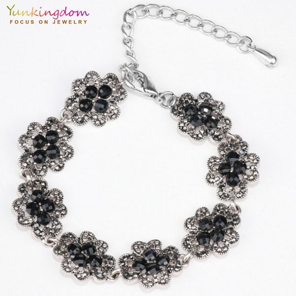 yunkingdom new fashion jewelry ancient silver color 2 colors resin bracelets for woman vintage bohemia jewelry wholesale, Black
yunkingdom new fashion jewelry ancient silver color 2 colors resin bracelets for woman vintage bohemia jewelry wholesale, Black