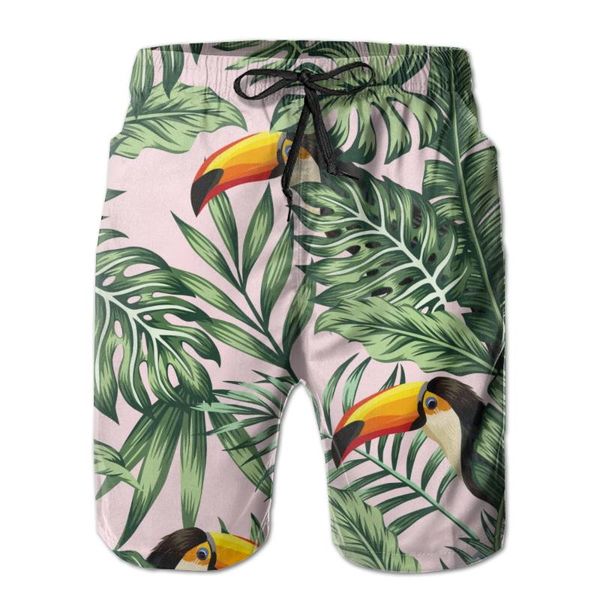 men's shorts exotic tropical leaves bird toucan quick dry swimming for men swimwear man swimsuit swim trunks summer bathing beach wear, White;black
men's shorts exotic tropical leaves bird toucan quick dry swimming for men swimwear man swimsuit swim trunks summer bathing beach wear, White;black