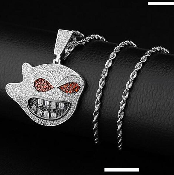 14k iced out ghost pendant bling necklace micro pave cubic zircon pendant halloween jewelry, Silver
14k iced out ghost pendant bling necklace micro pave cubic zircon pendant halloween jewelry, Silver
