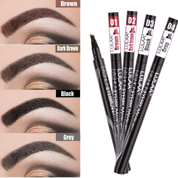 lulaa four colors eyebrow pencil four-claw eye brow tint makeup waterproof natural eyebrow pen brown black grey brush cosmetics
lulaa four colors eyebrow pencil four-claw eye brow tint makeup waterproof natural eyebrow pen brown black grey brush cosmetics
