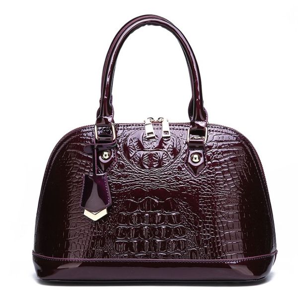women's bag patent leather fashion crocodile pattern ol handbag new simple shoulder messenger ba
women's bag patent leather fashion crocodile pattern ol handbag new simple shoulder messenger ba