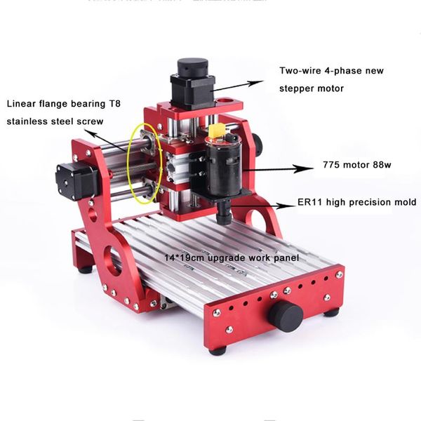 cnc 1419 metal engraving cutting machine copper aluminum engraving machine mini cnc router with 2500mw/5500mw laser tube
cnc 1419 metal engraving cutting machine copper aluminum engraving machine mini cnc router with 2500mw/5500mw laser tube
