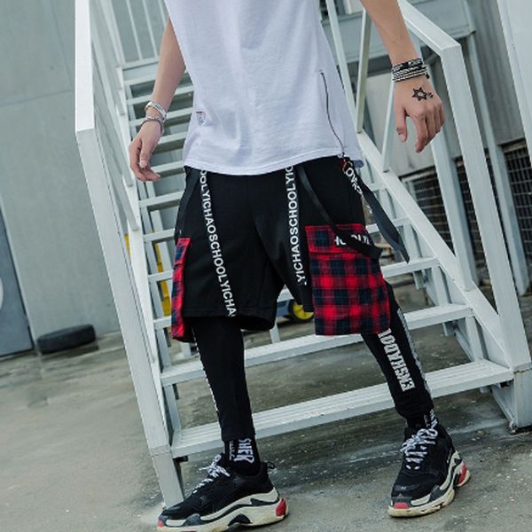 homens verão xadrez bolso fita retalhos hip hop carga shorts rua punk curto homme homem casual vintage bermuda, White;black
homens verão xadrez bolso fita retalhos hip hop carga shorts rua punk curto homme homem casual vintage bermuda, White;black