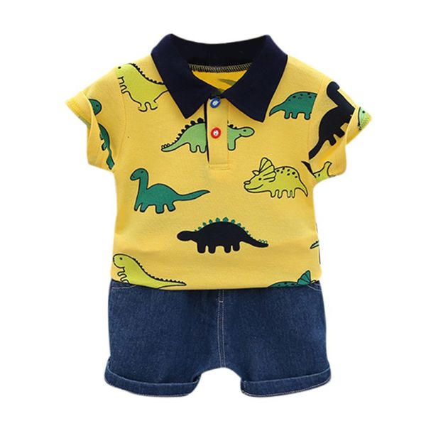 fashion boy summer cute cartoon clothes comfortable casual suit dinosaur lapel short sleeve shorts suit, White
fashion boy summer cute cartoon clothes comfortable casual suit dinosaur lapel short sleeve shorts suit, White